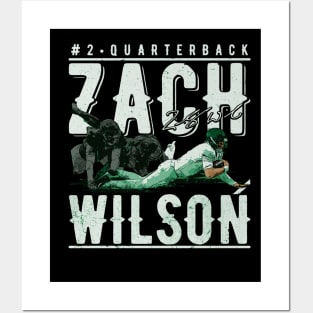 Zach Wilson New York J Touchdown Dive Posters and Art